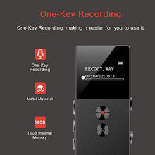 Carica l&#39;immagine nel visualizzatore di Gallery, 16GB Registratore vocale digitale professionale,registratore con FM e...