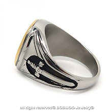 Carica l&#39;immagine nel visualizzatore di Gallery, BOBIJOO JEWELRY - Anello Uomo Templari Vintage Croce Rossa Spada di... - Ilgrandebazar