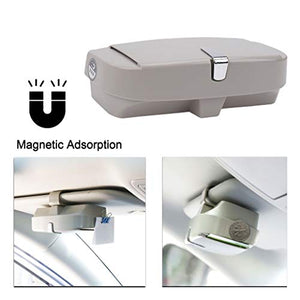 MengH-SHOP Scatola per Occhiali da Sole Auto Universale Grigio - Ilgrandebazar
