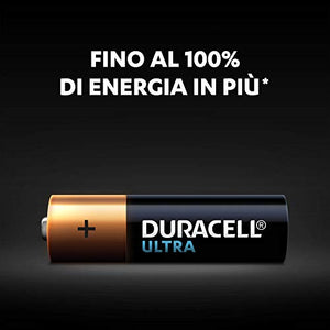 Duracell Ultra AA con Powercheck, Batterie Stilo Alcaline, 12 - Ilgrandebazar