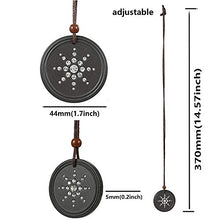 Carica l&#39;immagine nel visualizzatore di Gallery, Scalar Energy Balance Necklace EMF Protection Anti Radiation Shield Volcanic...
