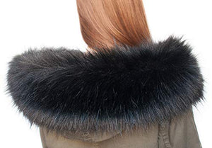 Chic Vibe sciarpa in pelliccia sintetica, con cappuccio e volpe...