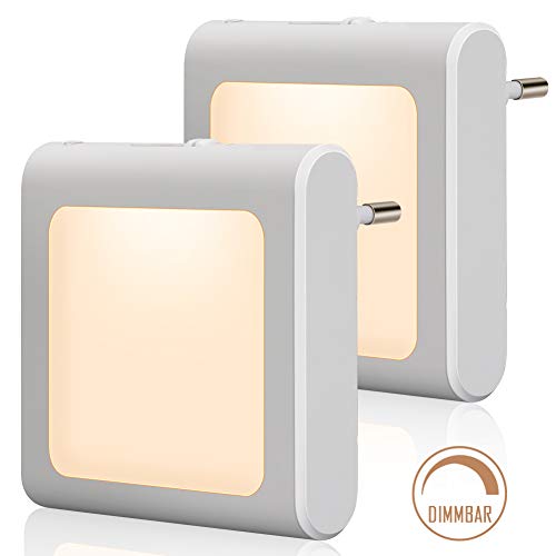 Presa di luce notturna con sensore crepuscolare, Emotionlite 2 pezzi...