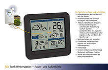 Carica l&#39;immagine nel visualizzatore di Gallery, TFA Dostmann Sky Stazione meteorologica Radio, Nero, (L) 123 x (B) 52 x (H)... - Ilgrandebazar