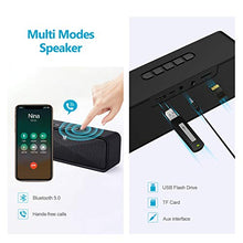 Carica l&#39;immagine nel visualizzatore di Gallery, Altoparlante Sonkir Bluetooth Portatili 5.0, Axloie Speaker Wireless Senza Fili Nero
