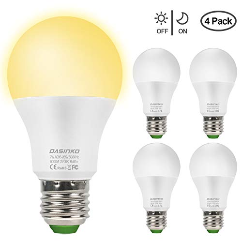 Lampadina Con Sensore, 7W E27 LED con 4x Sensore