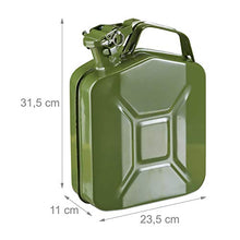 Carica l'immagine nel visualizzatore di Gallery, Relaxdays 10027730 Tanica per Benzina da 5 l, Scorte di &amp;...