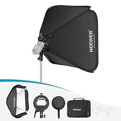 Neewer 80x80cm Softbox con Attacco Bowens + Staffa-S2 per Flash con...