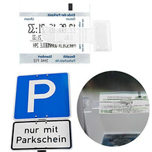 Carica l&#39;immagine nel visualizzatore di Gallery, Supporto per ticket parcheggio, parabrezza, autoadesivo, clip per... - Ilgrandebazar