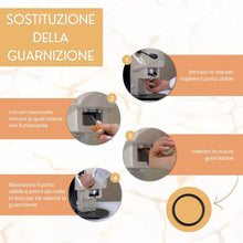 Carica l&#39;immagine nel visualizzatore di Gallery, 3 Guarnizioni ricambi per macchina caffè didiesse frog + 3 spessori originali