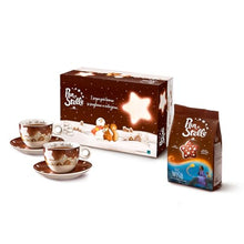 Carica l&#39;immagine nel visualizzatore di Gallery, Pan di Stelle Gift Box, Idea Regalo con Due Tazze Medie in Ceramica by Thun e Sacchetto di Biscotti Pan di Stelle 350 g in Edizione Limitata