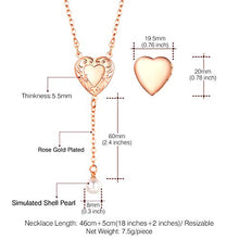 Carica l&#39;immagine nel visualizzatore di Gallery, U7 Collana Personalizzata Donna Pendente Medaglione 10 Lunga - Rosa - Ilgrandebazar