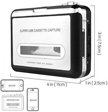 Carica l&#39;immagine nel visualizzatore di Gallery, DIGITNOW! Portatile registratore a Cassetta &amp; Audio Nastro, gray