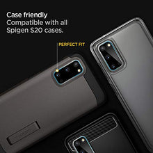 Carica l'immagine nel visualizzatore di Gallery, Spigen, 2Pezzi, Protezione Fotocamera Samsung Galaxy S20, Copertura Totale, Custodia Compatibile, Durezza 9H, Pellicola Fotocamera Samsung Galaxy S20 (AGL01073)