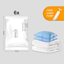 Carica l&#39;immagine nel visualizzatore di Gallery, Space solution Sacchetti Sottovuoto Vestiti, Salvaspazio 6 Pezzi - Ilgrandebazar