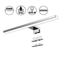 Carica l'immagine nel visualizzatore di Gallery, Lampada da specchio a LED 10W 40cm 820LM bagno Azhien, Bianco...