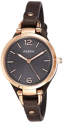 Fossil Orologio Analogico Donna con Cinturino in Pelle ES3077 - Ilgrandebazar