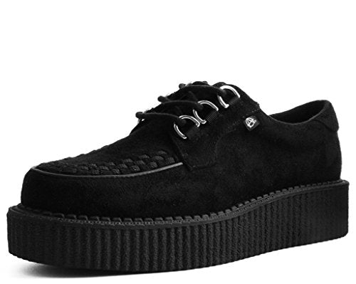 T.U.K. Shoes Creeper Anarchic con Anello di Pelle Scamosciata 41 EU, Nero