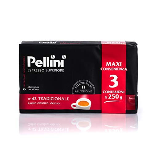 Pellini Caffè - Espresso Superiore per Moka, Gusto N. 42 Tradizionale,...