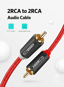 Cavo audio RCA, 2RCA Maschio a 2 RCA Audio Stereo per CD, 1M