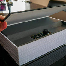 Carica l&#39;immagine nel visualizzatore di Gallery, Ohuhu Cassaforte a Forma di Libro con Lucchetto a Combinazione Nero - Ilgrandebazar