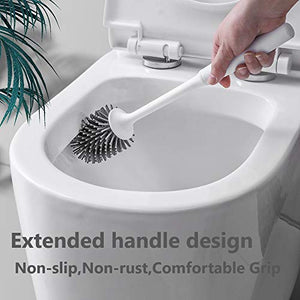 AMAYGA Scopino,Scopino e Supporto per Toilette,Set di Spazzole WC in...