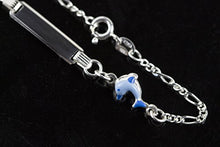 Carica l&#39;immagine nel visualizzatore di Gallery, AKA Gioielli - Bracciale Targhetta Identificativa Bambini Argento 925 con...