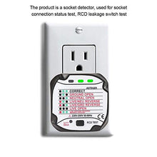 Carica l&#39;immagine nel visualizzatore di Gallery, BSIDE AST01 Rilevatore di tester per presa elettrica automatica 220V EU Plug - Ilgrandebazar