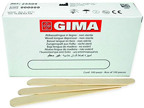 Abbassalingua in Legno, Betulla, Bordi Rifiniti, Non Sterili, Scatola da 100... - Ilgrandebazar