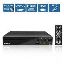 Carica l'immagine nel visualizzatore di Gallery, LONPOO Lettore DVD Compatto 1~6 Regione Libera (Porto HDMI, USB, RCA, MIC,... - Ilgrandebazar