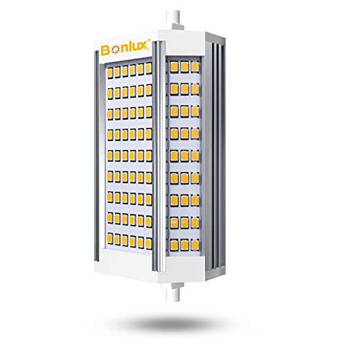 Bonlux 30W Lampadine R7S 118mm LED Dimmerabile, Equivalente 300W Lampadina alogena incandescente，doppio attacco lampadina r7s j118 per luci paesaggistiche (Bianco freddo 6000K, confezione da 1)