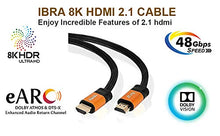 Carica l'immagine nel visualizzatore di Gallery, Cavo HDMI 2.1 IBRA 8K ultra veloce a 48 Gbps | Supporta 2M