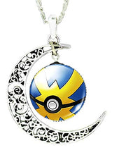 Carica l'immagine nel visualizzatore di Gallery, Legisdream Collana con Ciondoli Pokeball Velox Medaglia Trappola Giallo Blu... - Ilgrandebazar