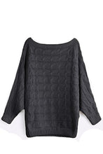 Carica l&#39;immagine nel visualizzatore di Gallery, YOINS Donna Maglione Floreale Felpa Spalle Scoperte XXL, Grigio Scuro-nuovo - Ilgrandebazar
