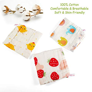 LEADSTAR Lavette Neonato, 10x Asciugamani Bambini Mussola in Cotone Morbido... - Ilgrandebazar