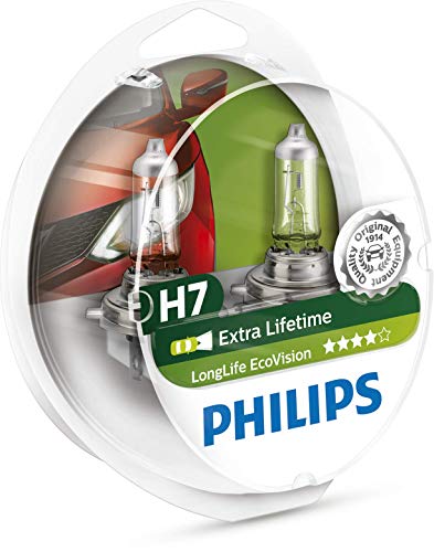 Philips 12972LLECOS2 - Fanale LongLife EcoVision H7, 2 pezzi Twin box