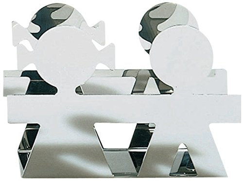 Alessi AKK40 Girotondo Portabuste in Acciaio Inossidabile Argento lucido - Ilgrandebazar