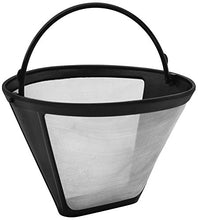 Carica l&#39;immagine nel visualizzatore di Gallery, Fackelmann 42273 Filtro permanente per caffè e tè, Nero/argento, N.4 - Ilgrandebazar