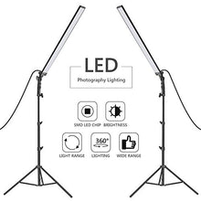 Carica l&#39;immagine nel visualizzatore di Gallery, Neewer Kit d’Illuminazione Luce 60 LED da Studio 2pz Bastone LED...