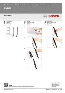 Bosch 3 397 007 116 Spazzola Anteriore, Black
