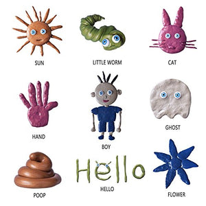 Argilla e Plastilina Creativo Pasta Intelligente, Stucco Magnetico 1# Rosso