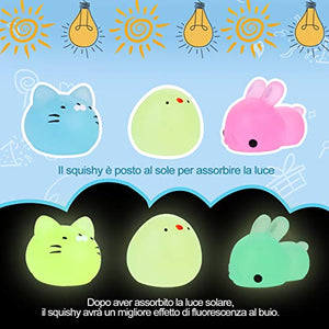 LEEHUR Squishies Fluorescente Squishy Giocattoli Mini Morbidi Cute verde - Ilgrandebazar