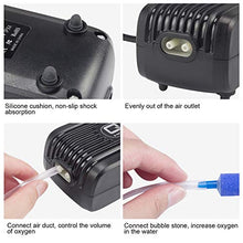 Carica l&#39;immagine nel visualizzatore di Gallery, IREENUO Ossigenatore per Acquario, 3W - 2 * 150L/H Silenzioso Pompa 2 uscita - Ilgrandebazar
