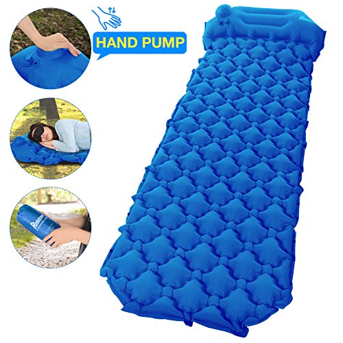 Relefree Materassino Campeggio Mare Ultraleggero Pump-Blu reale