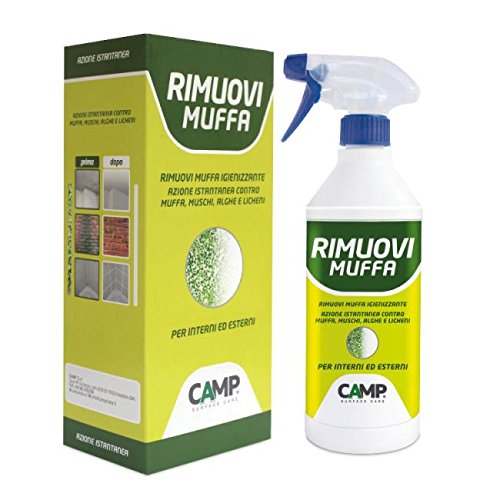 RIMUOVI MUFFA IGIENIZZANTE CAMP SPRAY 750 ML. PER INTERNI ED ESTERNI - Ilgrandebazar