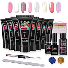 Carica l&#39;immagine nel visualizzatore di Gallery, Gel per Unghie Ricostruzione Kit, Mysweety 8 Colorati Poly professionale...