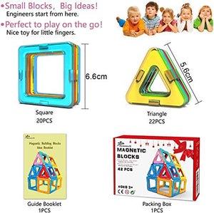 Jasonwell 42 Pezzi Blocchi Costruzioni Magnetici Magnetiche Giocattoli per... - Ilgrandebazar