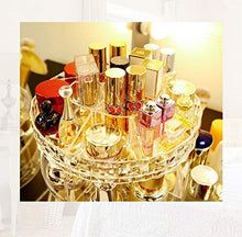 Carica l&#39;immagine nel visualizzatore di Gallery, MELUR Organizzatore di trucco, espositore cosmetico girevole da 360 gradi,...