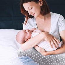 Carica l&#39;immagine nel visualizzatore di Gallery, Cuscino allattamento Neonato da 22inch, Grey--Star - Ilgrandebazar
