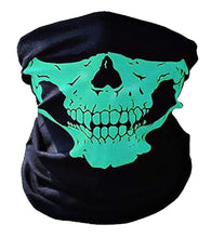 Carica l&#39;immagine nel visualizzatore di Gallery, Passamontagna Teschio - Cranio - Metà Volto - Maschera - Taglia unica, Verde - Ilgrandebazar